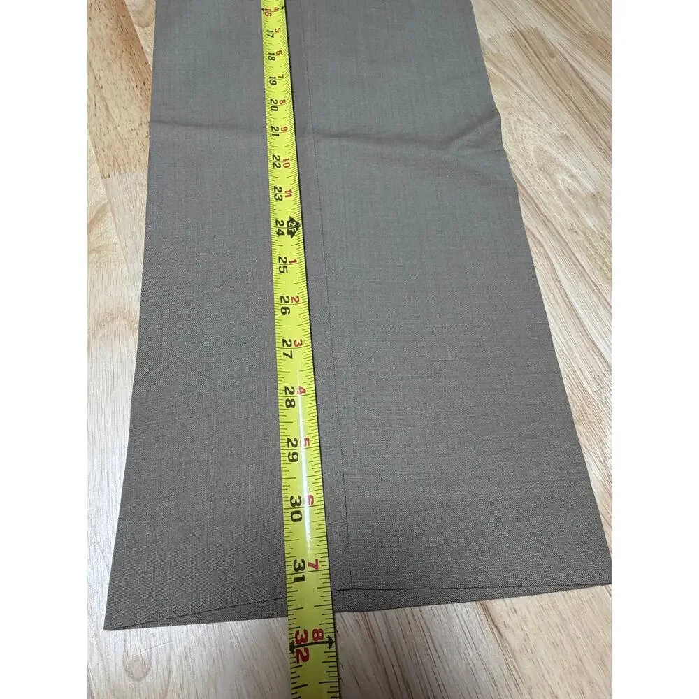 LAUREN RALPH LAUREN Men’s Dress Pants WOOL TOTAL COMFORT Size 38x32 flat‎ front
